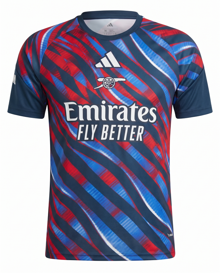 Maillot Arsenal 26/27 Entrainement Rouge Bleu