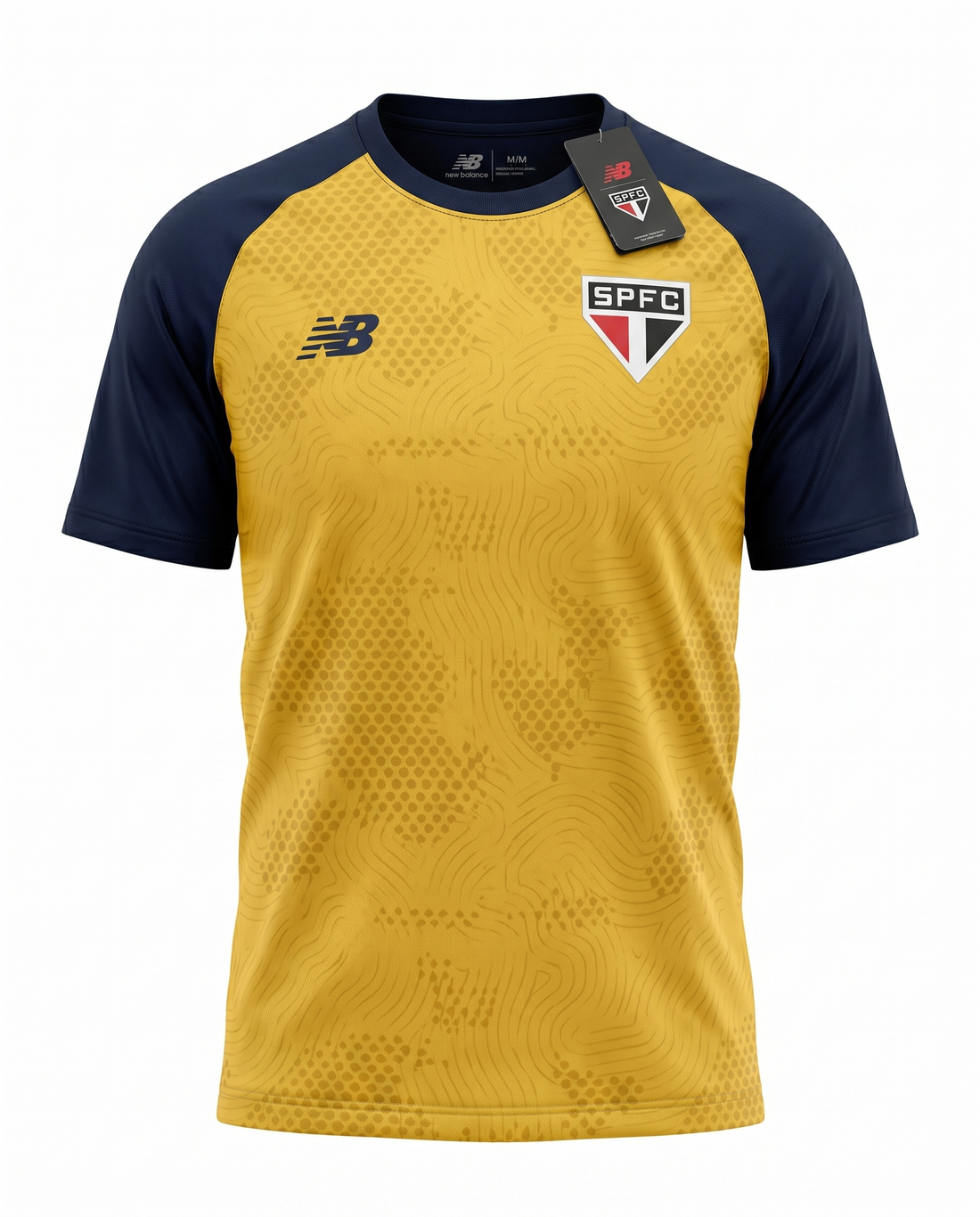 Maillot Sao Paulo 26/27 Entrainement Jaune Marine